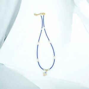 Blue and Gold Necklace